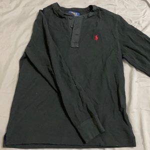 polo button long sleeve